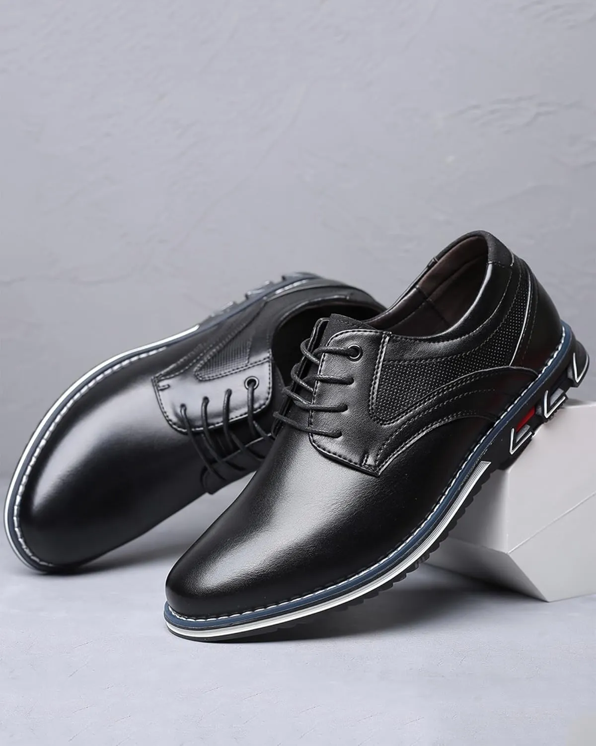 Men’s Dress Shoes Casual Business Oxford Derby Orthopedic Leather Shoes Comfortable Walking Shoes Office Loafers Work Flats Men's Shoes