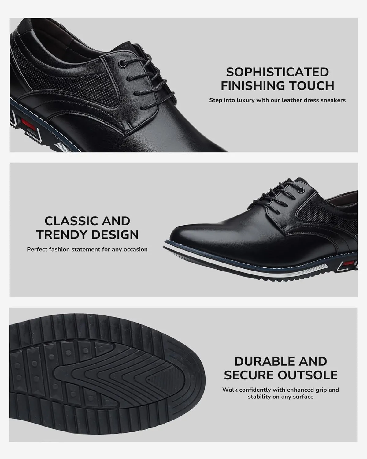 Men’s Dress Shoes Casual Business Oxford Derby Orthopedic Leather Shoes Comfortable Walking Shoes Office Loafers Work Flats Men's Shoes