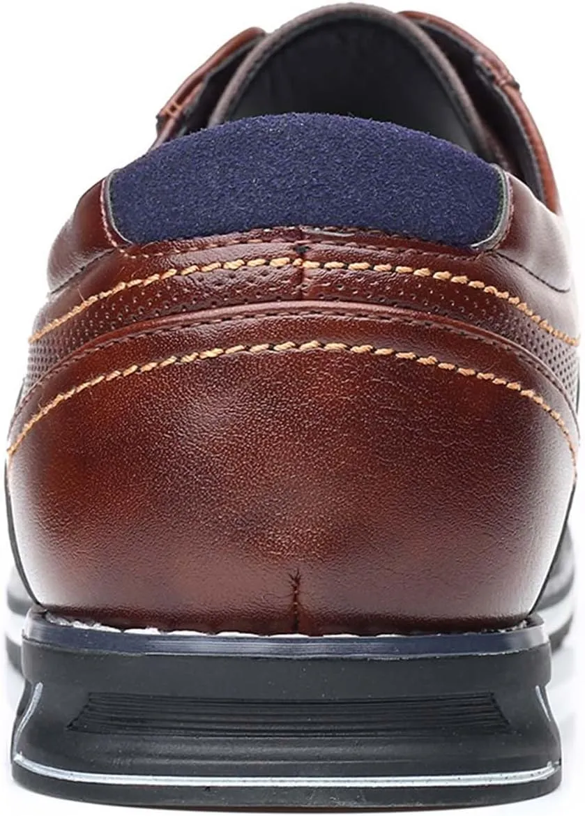 Men’s Dress Shoes Casual Oxford Derby Orthopedic Leather Shoes Breathable Walking Shoes Summer Business Office Loafers Work Flats