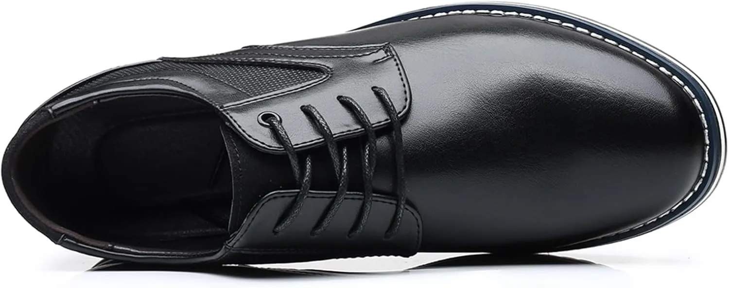 Mens Dress Shoes Pointed-Toe Lace-Up Orthopedic Oxfords Shoes Walking Flat Sneakers Work Office Loafers Driving Shoes