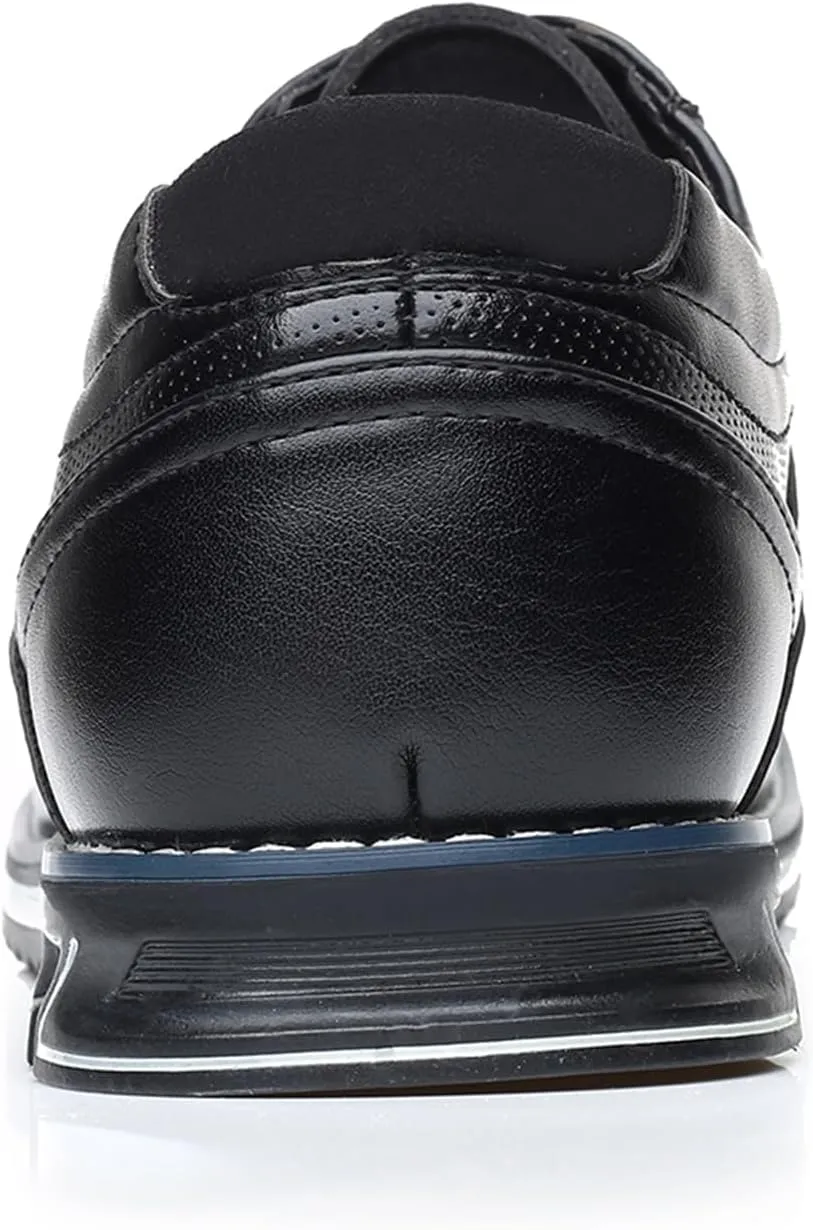 Mens Dress Shoes Pointed-Toe Lace-Up Orthopedic Oxfords Shoes Walking Flat Sneakers Work Office Loafers Driving Shoes