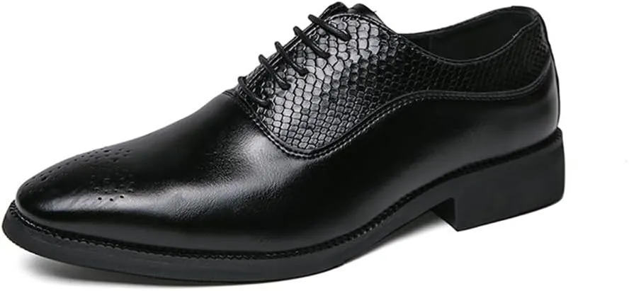 Men's Lace Up Dress Shoes Casual Business Oxford New Orthopedic Leather Shoes Comfortable Walking Shoes Office Loafers Work Flats