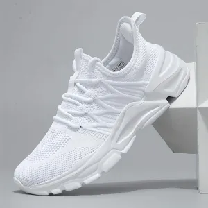 Men's Lace-up Sneakers - Athletic Shoes - Lightweight and Breathable Walking Shoes