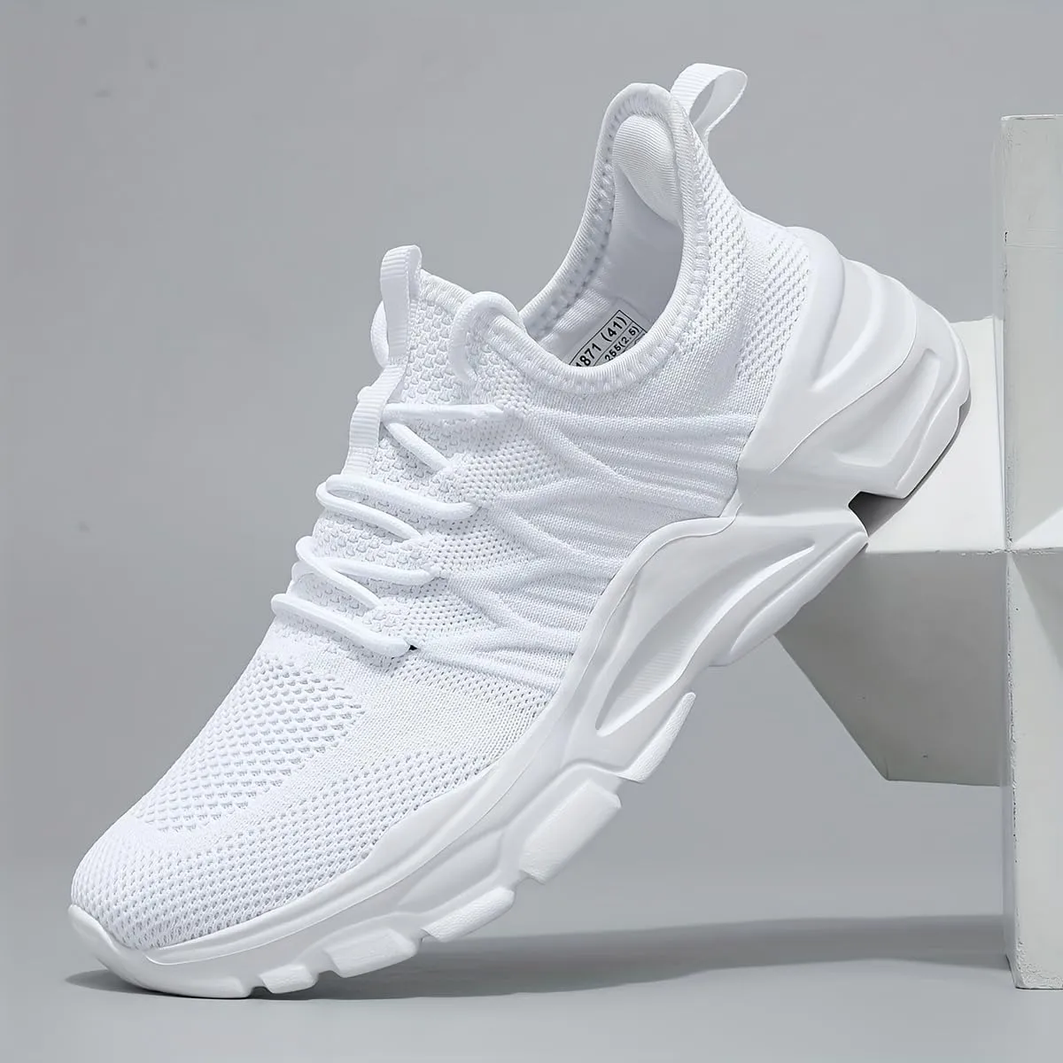 Men's Lace-up Sneakers - Athletic Shoes - Lightweight and Breathable Walking Shoes