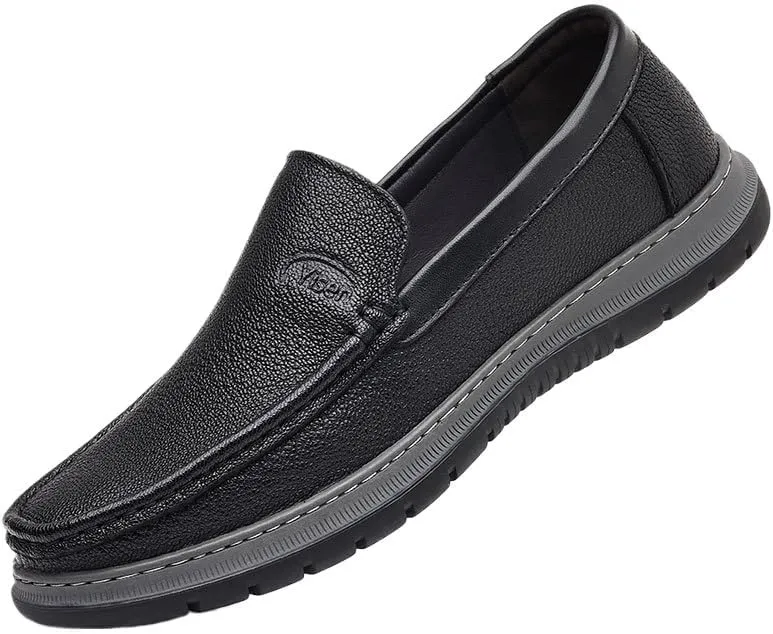 Mens Shoes Walking Shoes Men's Comfortable Relaxed Fit Lightweight Breathable Arch Support Cushioned Walking Shoes Business Casual Slip On Loafers Orthopedic Dress Shoes Comfort Fashion Driving Shoes