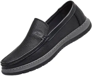 Mens Shoes Walking Shoes Men's Comfortable Relaxed Fit Lightweight Breathable Arch Support Cushioned Walking Shoes Business Casual Slip On Loafers Orthopedic Dress Shoes Comfort Fashion Driving Shoes