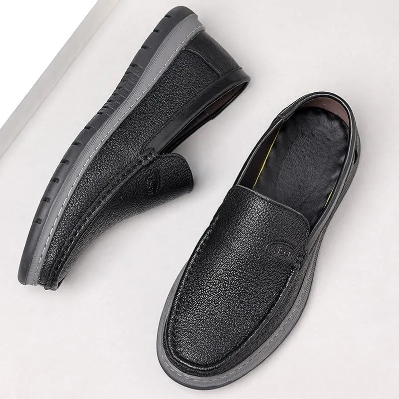 Mens Shoes Walking Shoes Men's Comfortable Relaxed Fit Lightweight Breathable Arch Support Cushioned Walking Shoes Business Casual Slip On Loafers Orthopedic Dress Shoes Comfort Fashion Driving Shoes