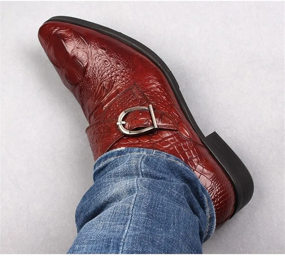 Men's Slip-On Comfort Orthopedic Dress Shoes Pointed Tip Casual Business Oxford New Leather Shoes Walking Office Loafers