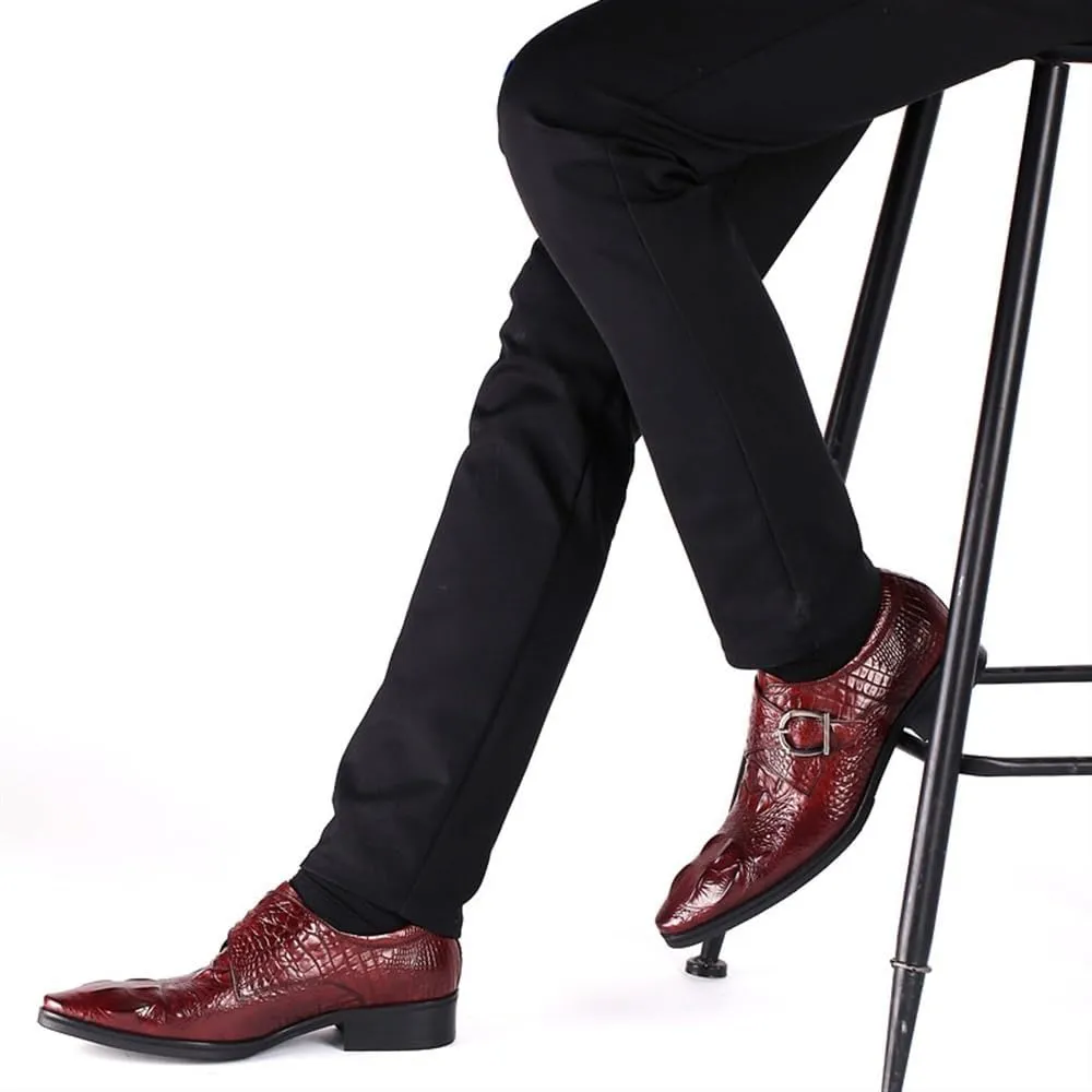 Men's Slip-On Comfort Orthopedic Dress Shoes Pointed Tip Casual Business Oxford New Leather Shoes Walking Office Loafers
