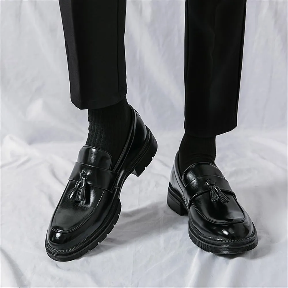 Men's Slip-On Dress Shoes Casual Business Oxford New Orthopedic Leather Shoes Comfortable Walking Shoes Office Loafers Work Flats