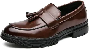 Men's Slip-On Dress Shoes Casual Business Oxford New Orthopedic Leather Shoes Comfortable Walking Shoes Office Loafers Work Flats