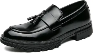 Men's Slip-On Dress Shoes Casual Business Oxford New Orthopedic Leather Shoes Comfortable Walking Shoes Office Loafers Work Flats