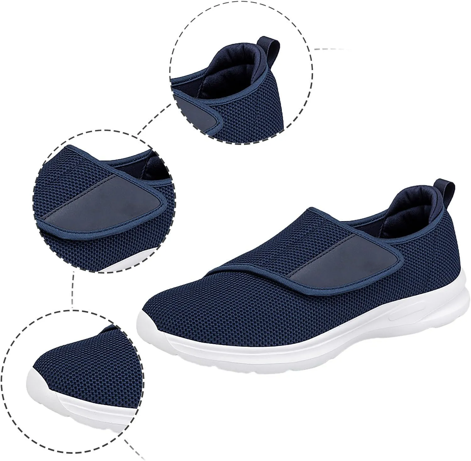 Mens Slip On Men's Shoes Light Breathable Walking Shoes Sneakers Casual Running Jogging