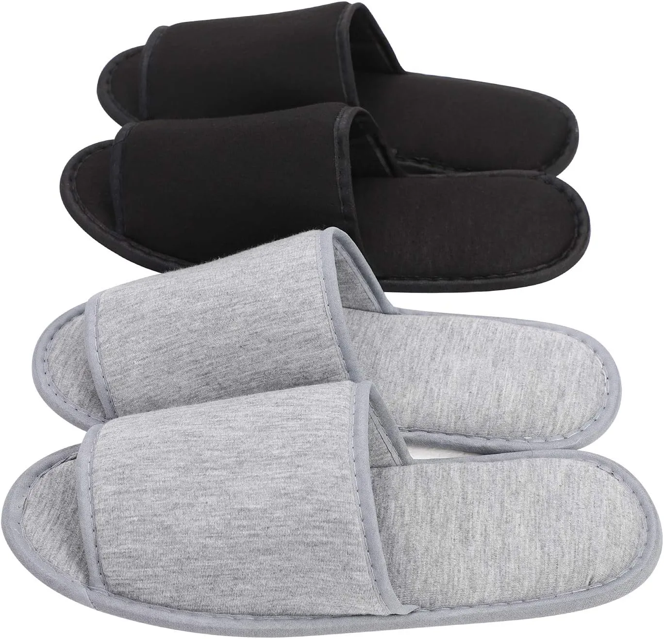 PENINSULA LOVE Portable Travel Slippers Open Toe Spa Slippers Foldable Travel Shoes Non-Slip Sandals with Bag Guest Indoor House Shoes for Men Women
