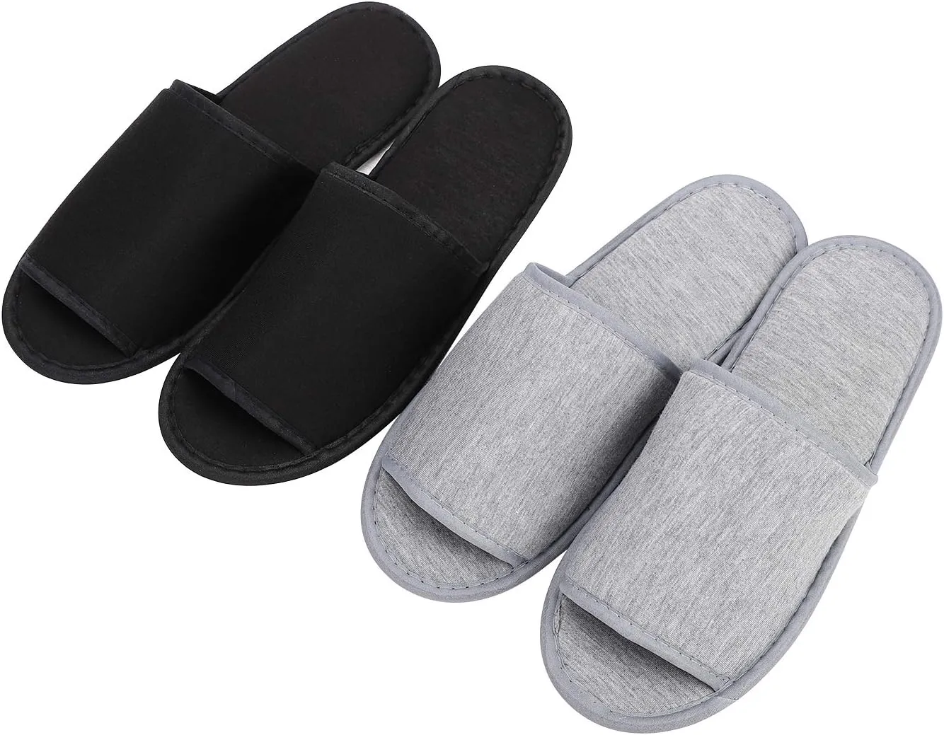 PENINSULA LOVE Portable Travel Slippers Open Toe Spa Slippers Foldable Travel Shoes Non-Slip Sandals with Bag Guest Indoor House Shoes for Men Women
