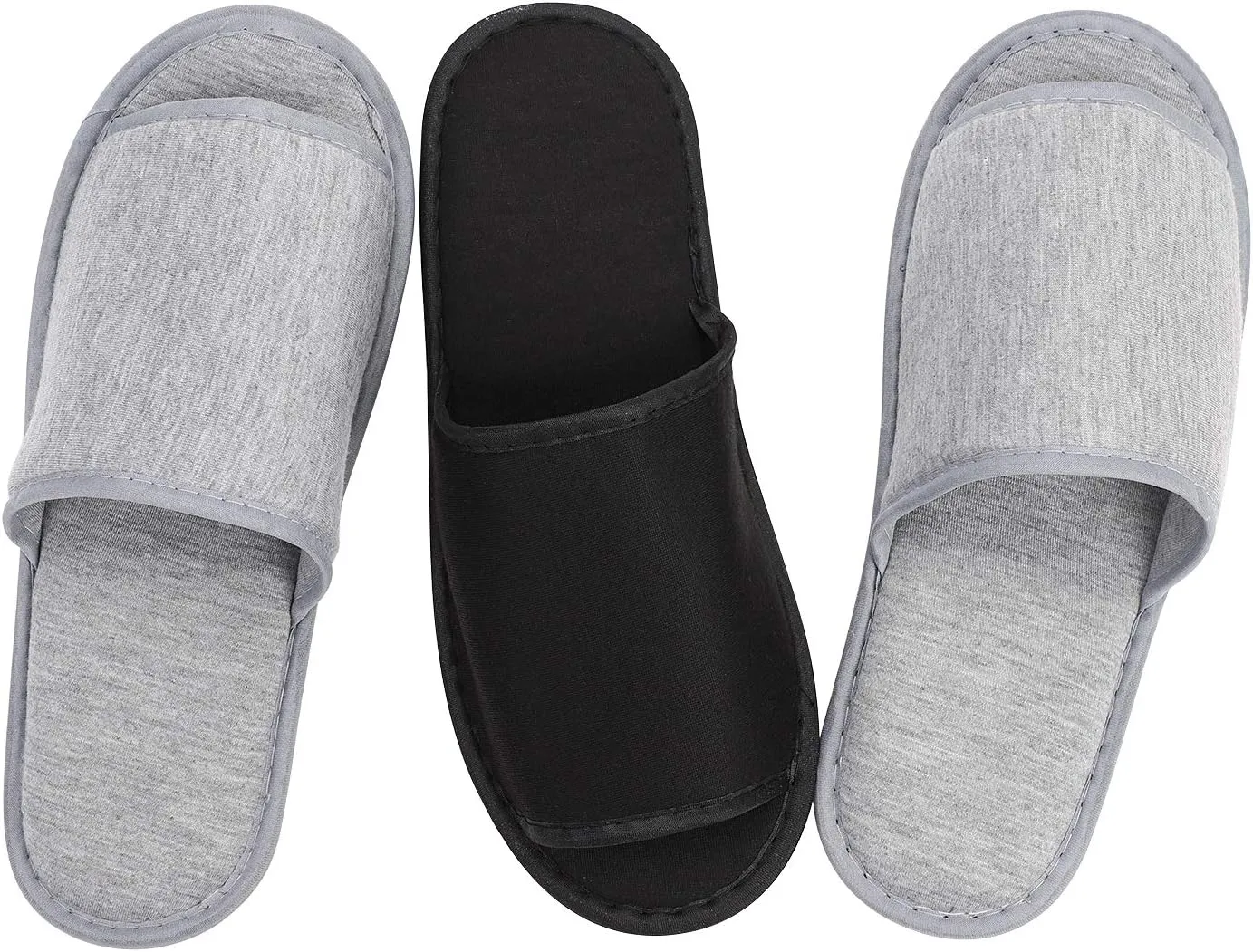 PENINSULA LOVE Portable Travel Slippers Open Toe Spa Slippers Foldable Travel Shoes Non-Slip Sandals with Bag Guest Indoor House Shoes for Men Women
