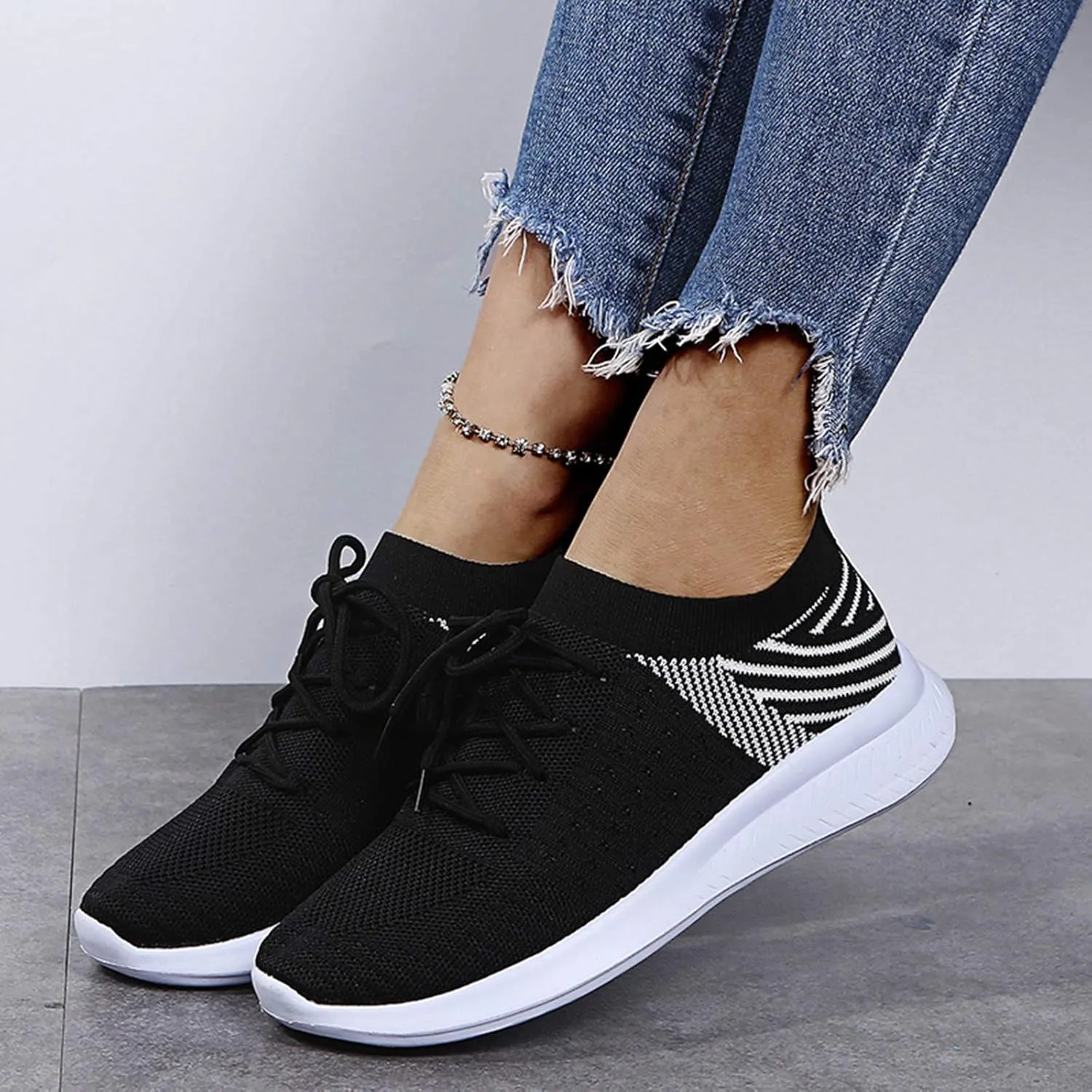 SBGMoSJ High Top Wedge Sneakers for Women Size 12 Slip On Shoes Women Mule Sneakers Casual Black Shoes for Women 2023 Trendy Chunky Sneakers for Women Platform Comfy Shoes for Women Dressy