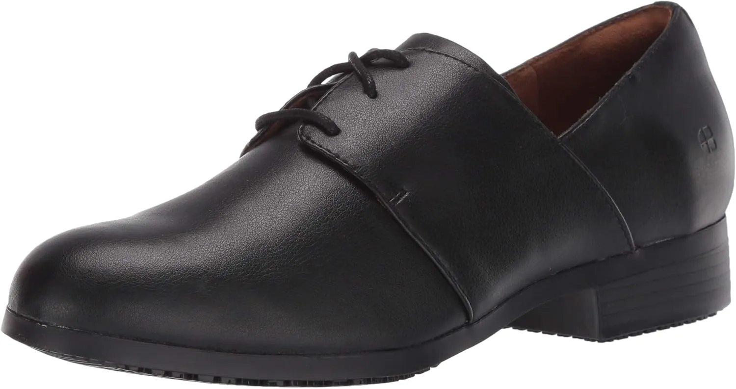 Shoes for Crews Madison III, Women's Slip Resistant Work Shoes, Water Resistant, Black, Size 7.5