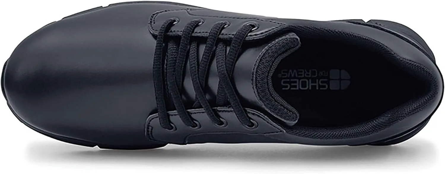 Shoes for Crews Saloon II, Men's Slip Resistant Work Shoes, Water Resistant, Black