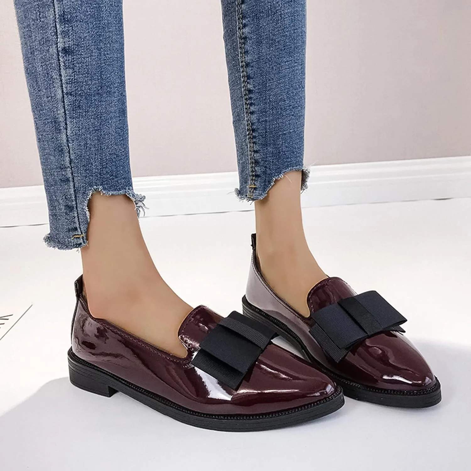 Slip On Loafers for Women Business Casual Shoes Comfort Work Shoes Dressy Penny Loafers Comfortable Moccasin Shoes