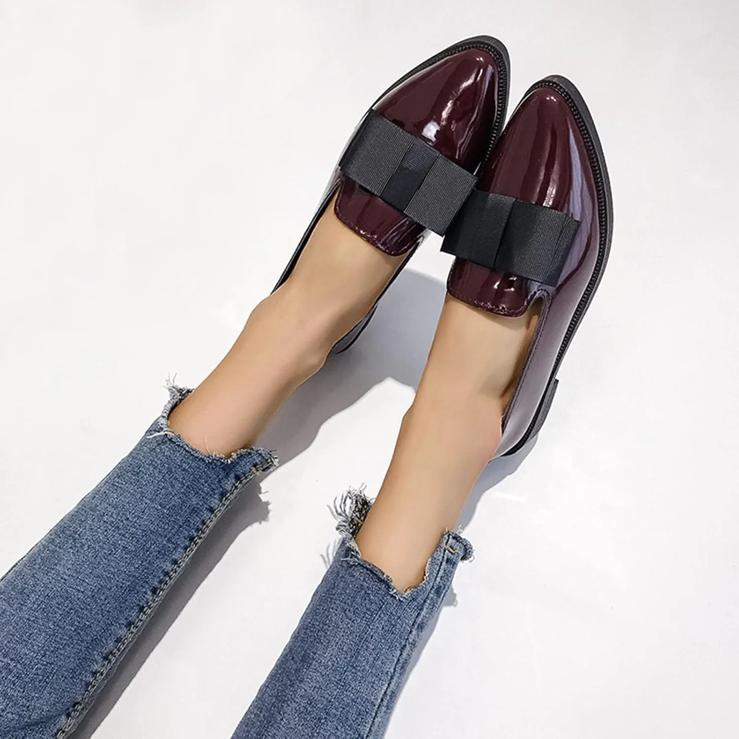 Slip On Loafers for Women Business Casual Shoes Comfort Work Shoes Dressy Penny Loafers Comfortable Moccasin Shoes