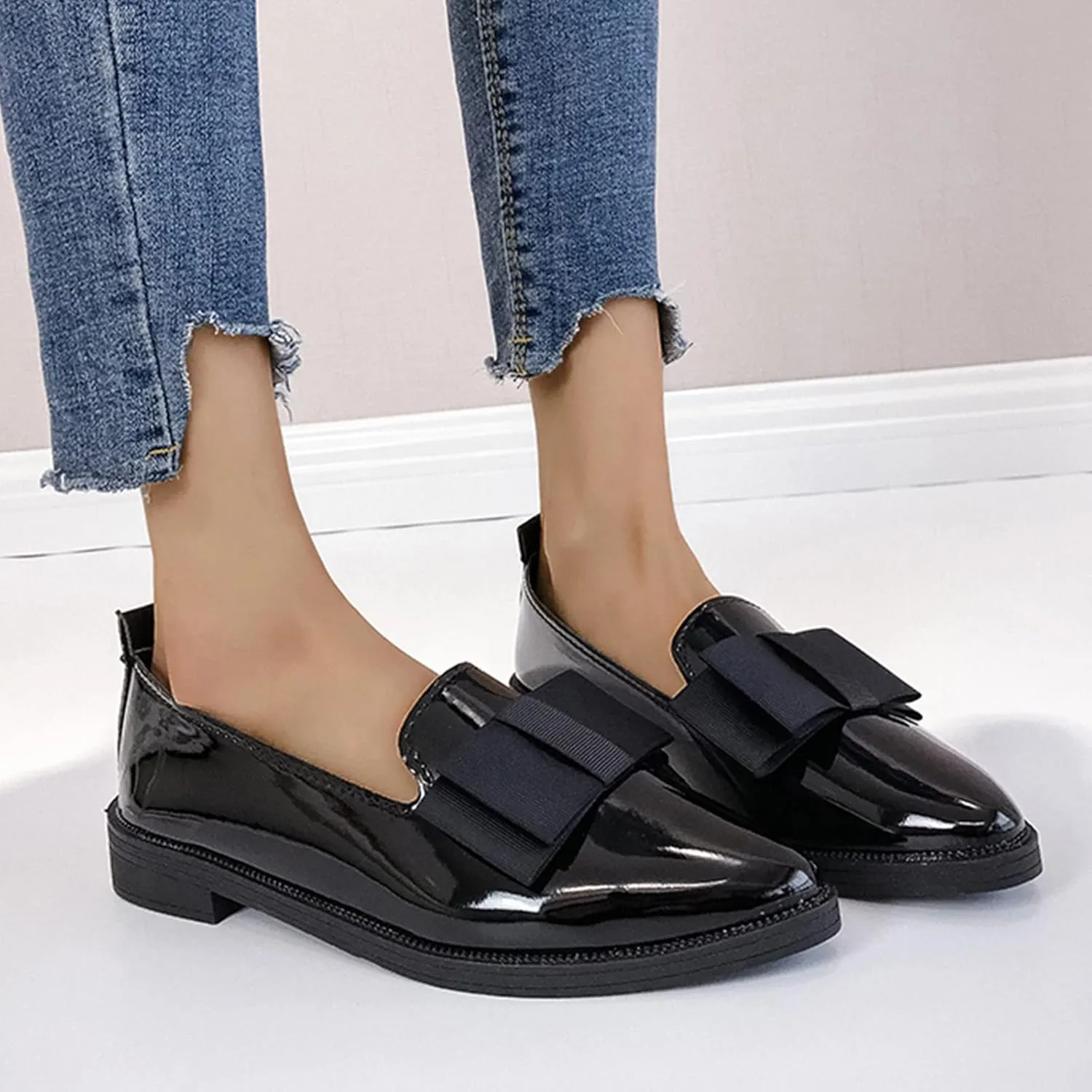 Slip On Loafers for Women Business Casual Shoes Comfort Work Shoes Dressy Penny Loafers Comfortable Moccasin Shoes
