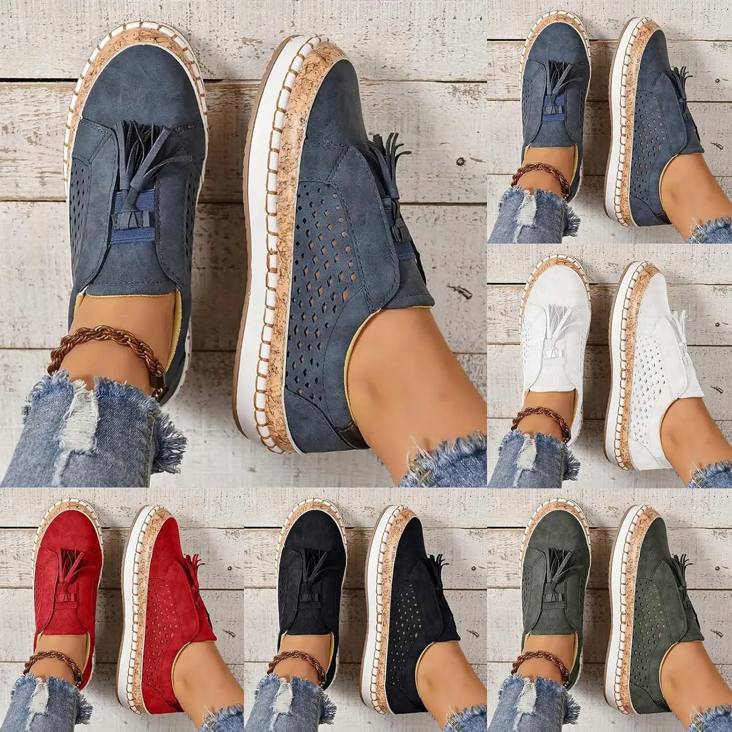 Sneakers for Women, Women Round Toe Canvas Flats Shoes Slip On Shoes Casual Sport Shoes Walkings Shoes Office Loafers