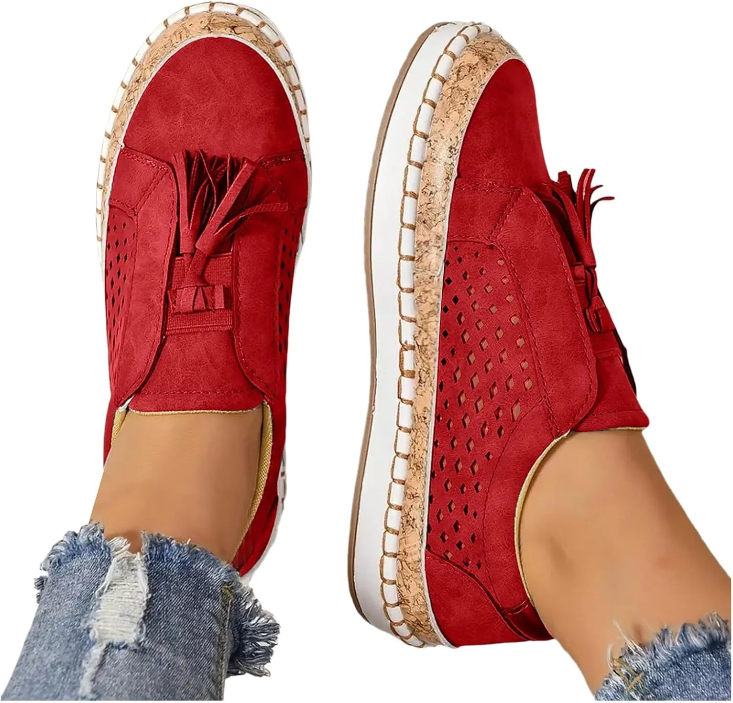 Sneakers for Women, Women Round Toe Canvas Flats Shoes Slip On Shoes Casual Sport Shoes Walkings Shoes Office Loafers