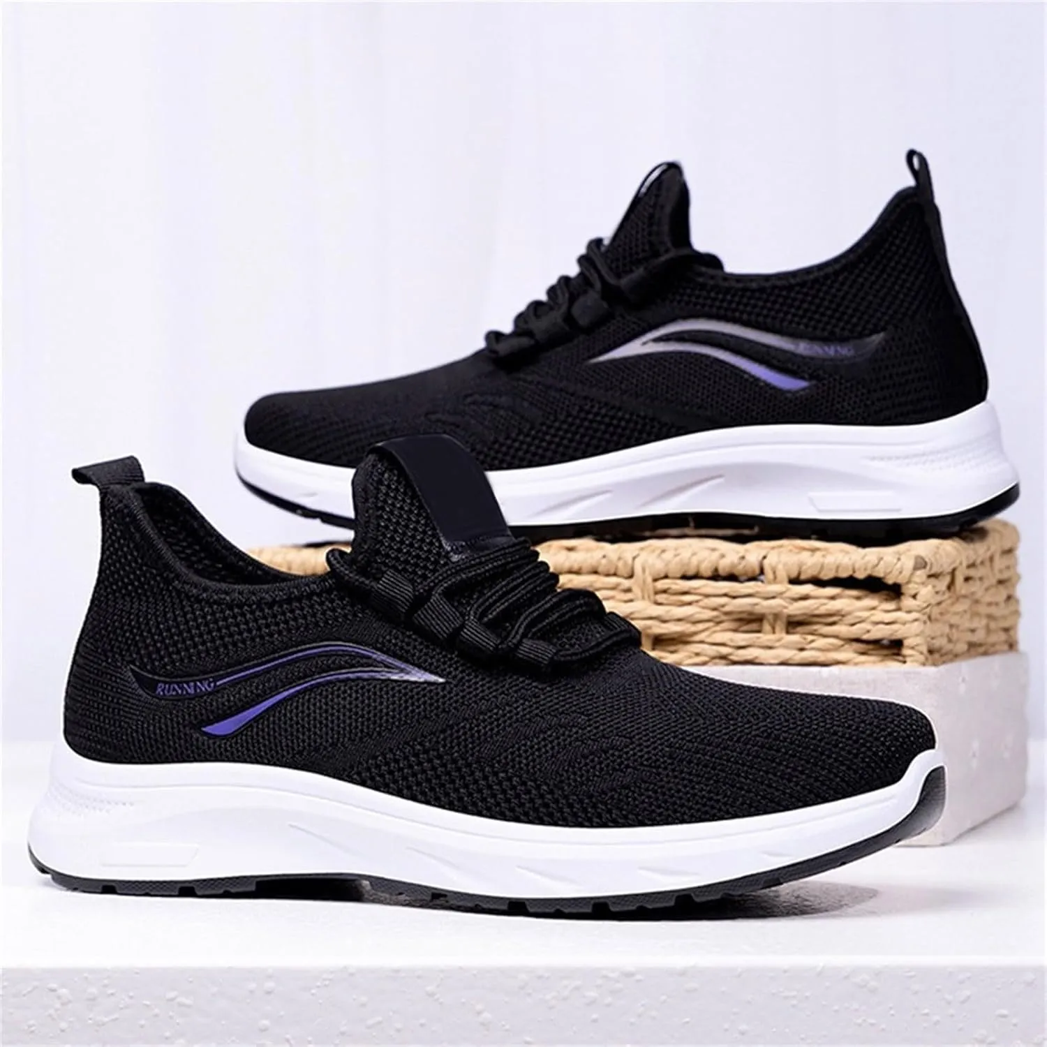 Trainers Women Running Gym Shoes Sports Training Walking Sneakers Ladies Breathable Lightweight Casual Trainers