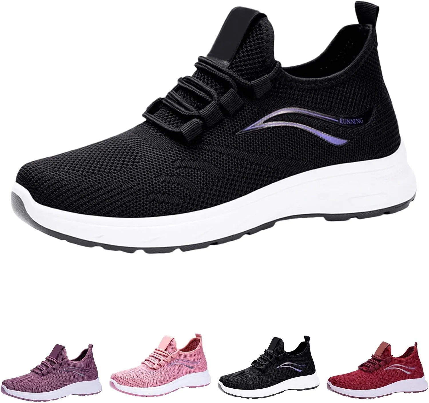 Trainers Women Running Gym Shoes Sports Training Walking Sneakers Ladies Breathable Lightweight Casual Trainers