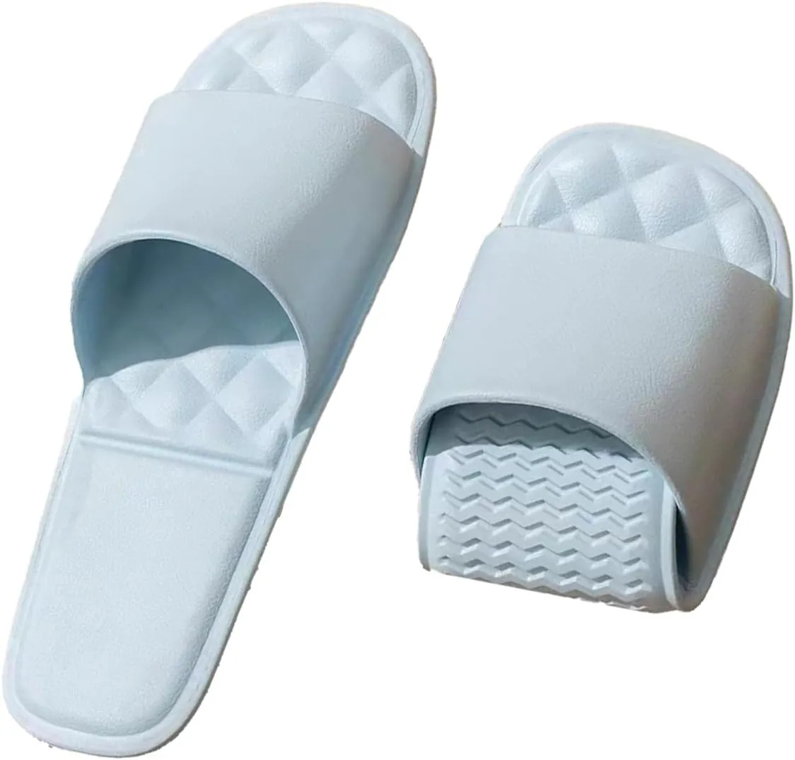 Travel Slippers for Women and Men, Portable Foldable Slippers with Storage Bag, Soft Comfy Non-Slip Quick Dry House Bathroom Shower Shoes Spa Gym Swimming Beach Sandals