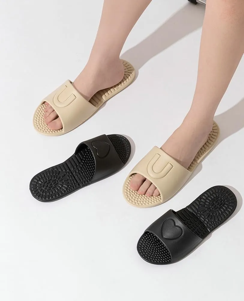 Travel Slippers for Women and Men Soft Comfy Foldable Portable House Bathroom Shower Shoes Folding Massage Slides Beach Hotel Sandals