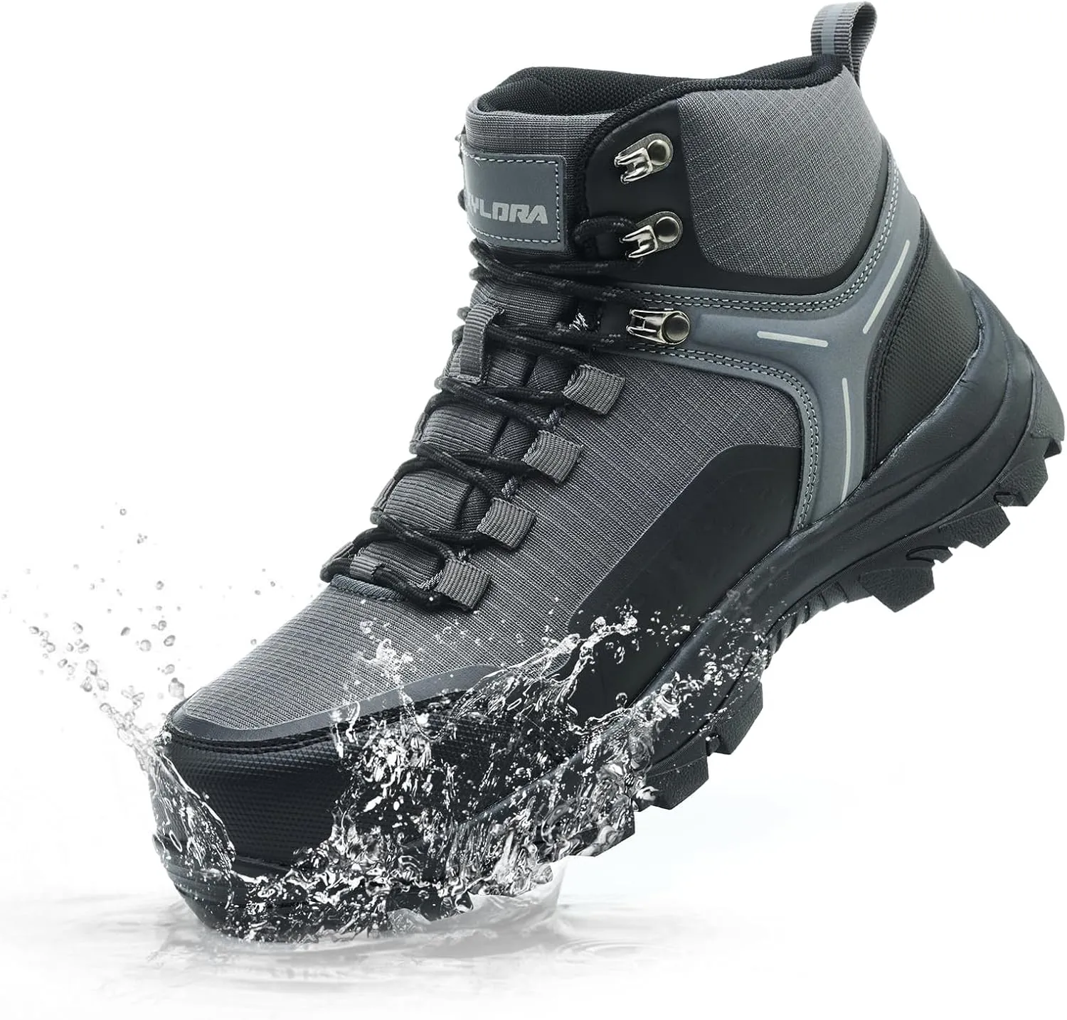 Waterproof Steel Toe Boots for Men Wide Width Slip Resistant Work Shoes Lightweight Non Slip Safety Sneakers Construction Composite Toe Working Footwear
