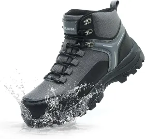 Waterproof Steel Toe Boots for Men Wide Width Slip Resistant Work Shoes Lightweight Non Slip Safety Sneakers Construction Composite Toe Working Footwear
