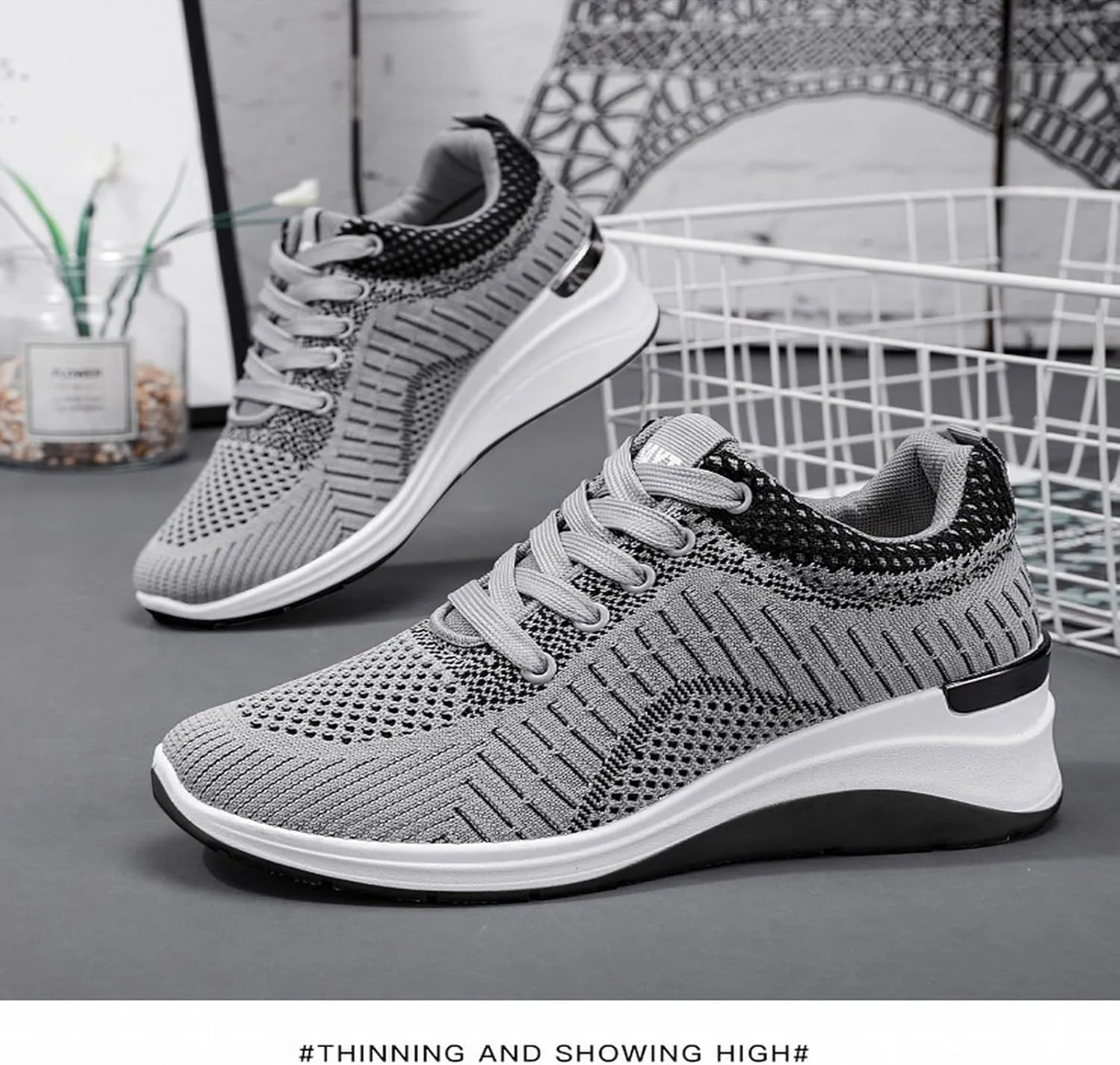 Women Running Shoes Mesh Athletic Sport Sneakers Gym Tennis Casual Walking Casual Trainers