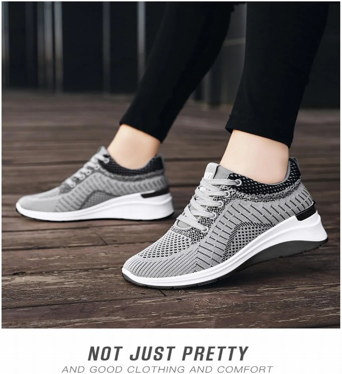 Women Running Shoes Mesh Athletic Sport Sneakers Gym Tennis Casual Walking Casual Trainers