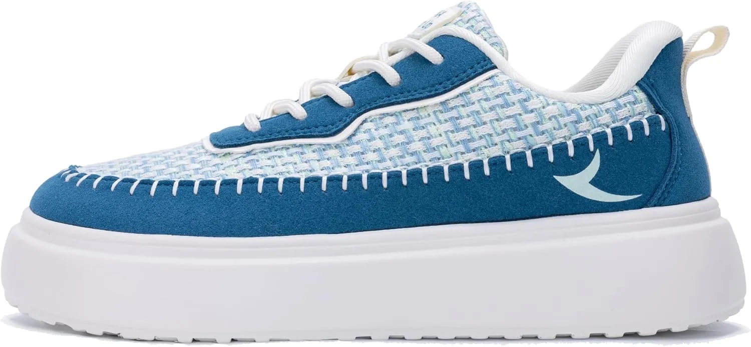 Women Wide Toe Sneakers Lightweight Walking Shoes Canvas Comfortable Loafers