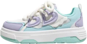 Women's 3D Heart Chunky Sneakers, Platform Casual Trainers, Cute Y2K Versatile Streetwear Everyday Wear Height Boost
