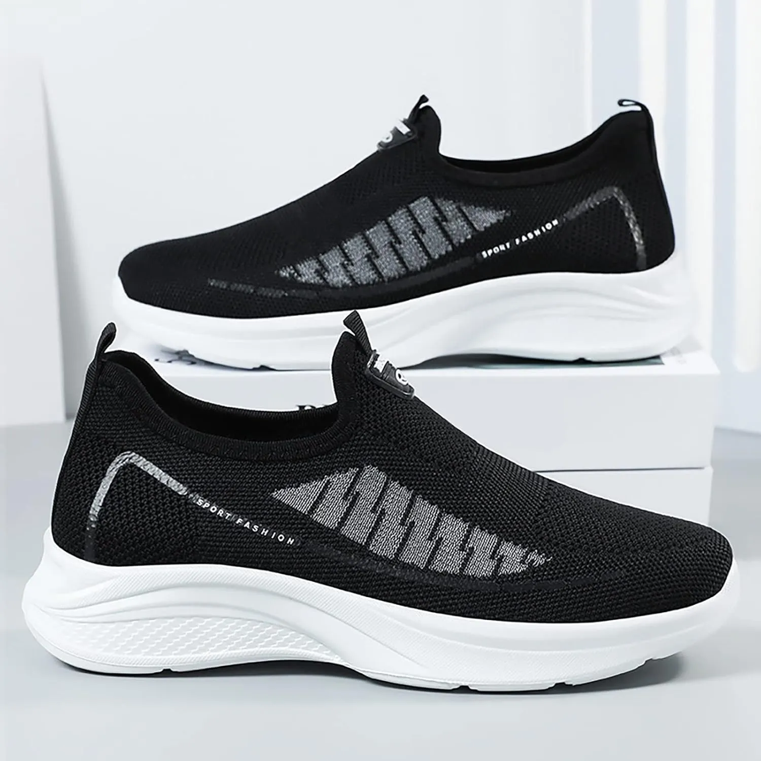 Women's Fashion Sneakers with Arch Support Women Slip On Sneakers Wide Womens Athletic Shoes Plantar Fasciitis Sneakers Women Arch Support White Cute Black Sneakers for Women