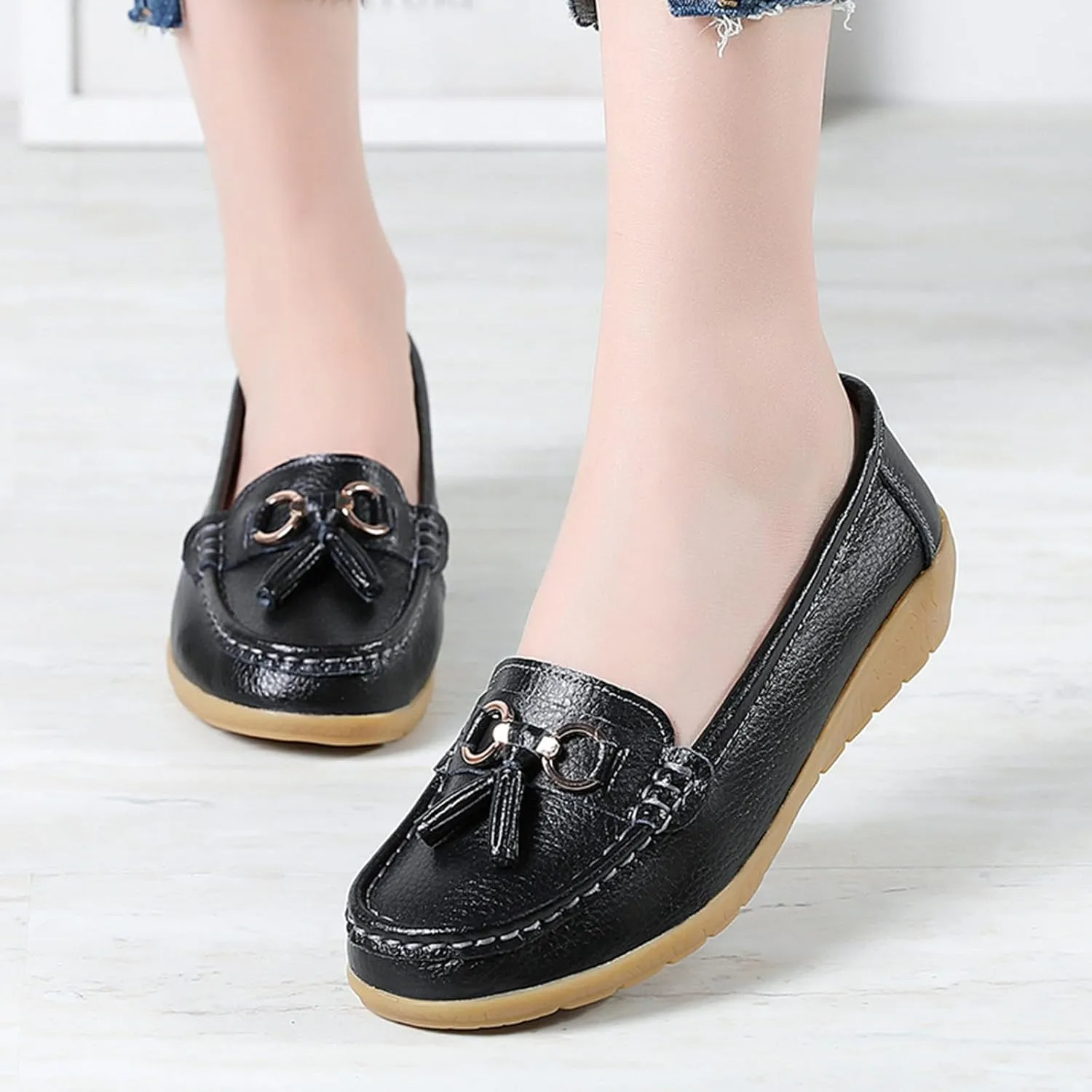 Womens Flats Shoes Comfortable Loafers Walking Shoes Slip On Work Shoes Comfort Work Shoes Dressy Office Shoes