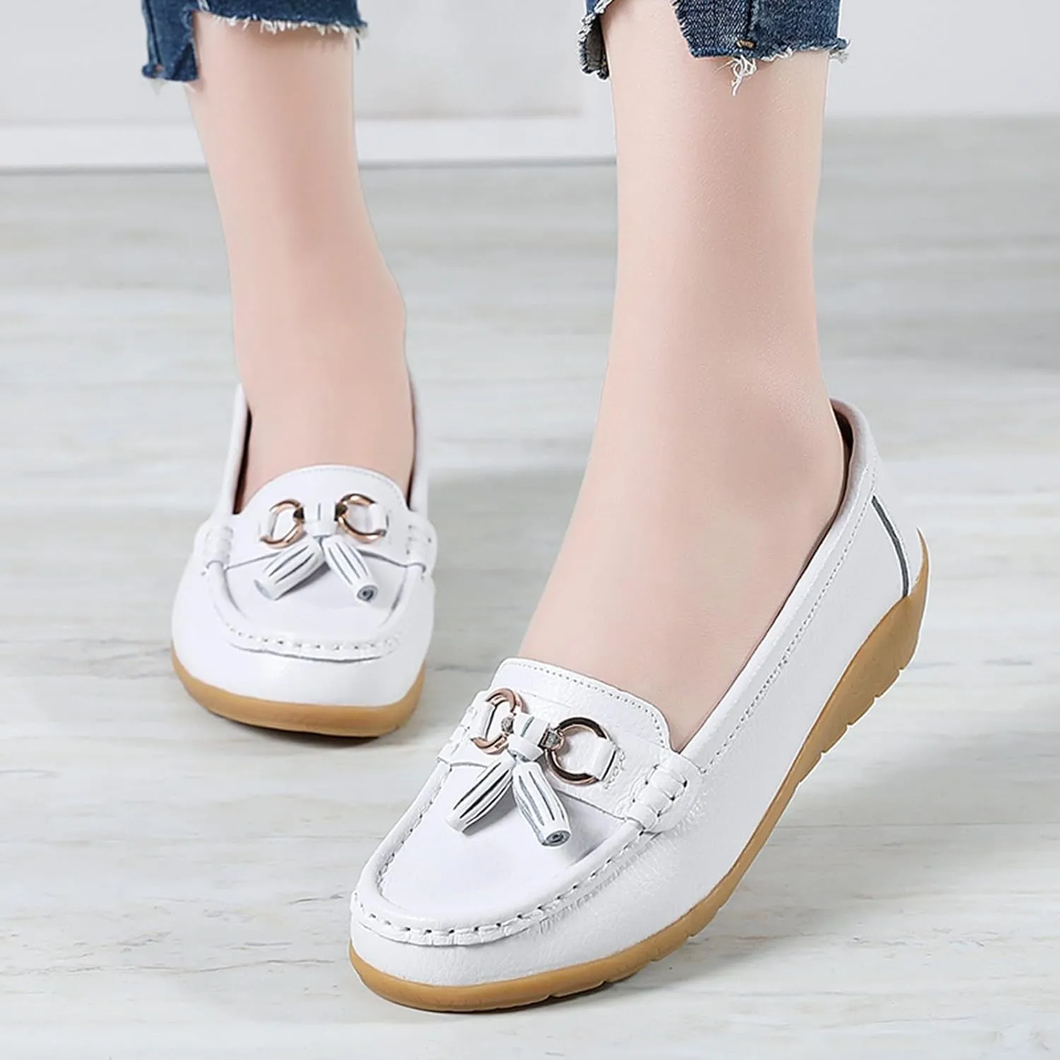 Womens Flats Shoes Comfortable Loafers Walking Shoes Slip On Work Shoes Comfort Work Shoes Dressy Office Shoes