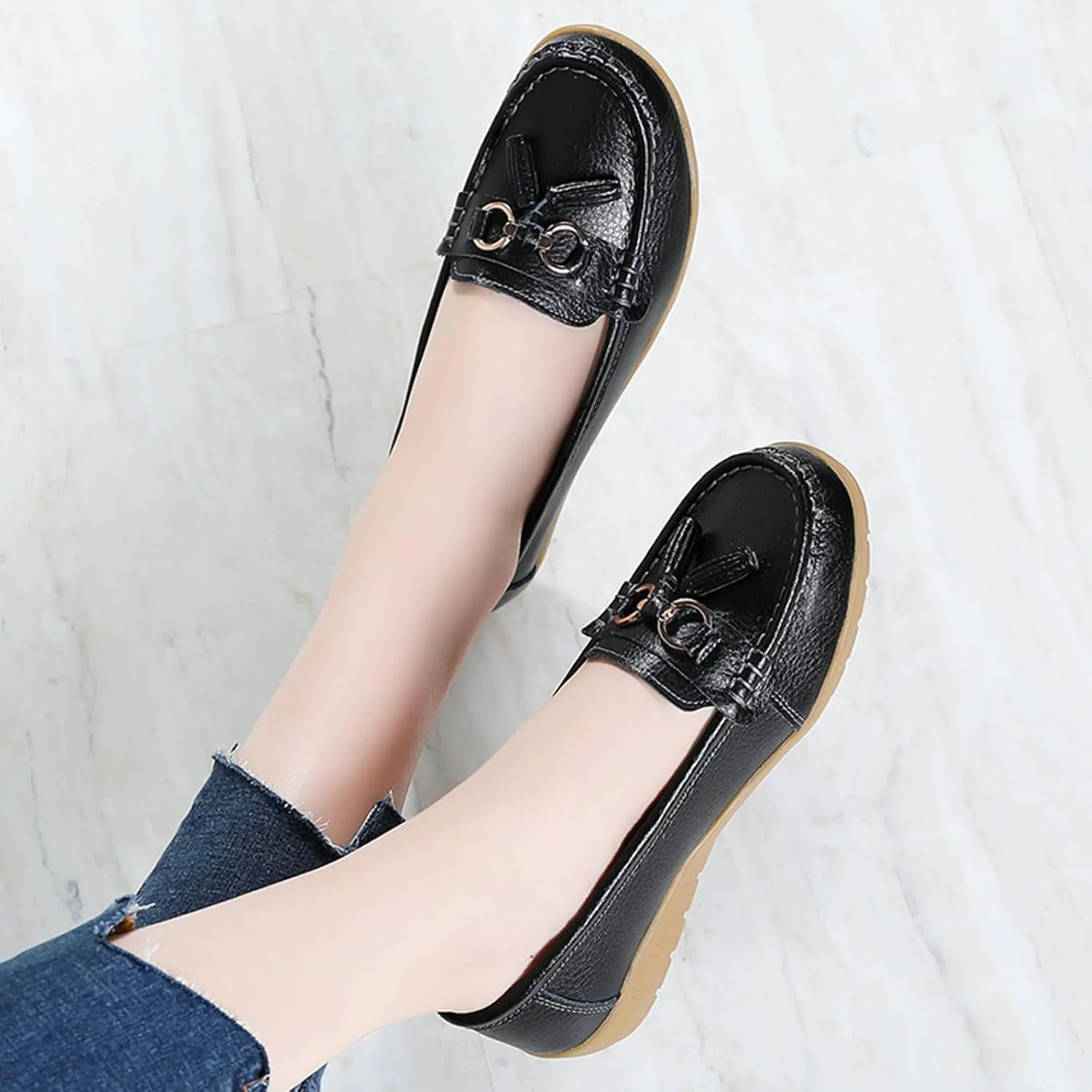 Womens Flats Shoes Comfortable Loafers Walking Shoes Slip On Work Shoes Comfort Work Shoes Dressy Office Shoes