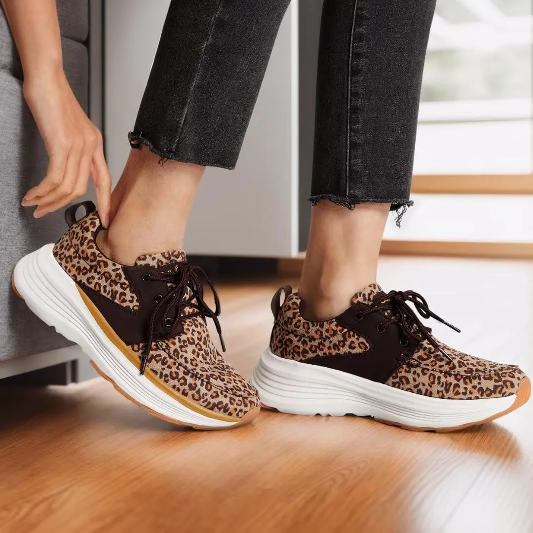 Women's Orthopedic Fashion Sneakers for Plantar Fasciitis: Flat Feet Supportive Cushioned Walking Shoes with Arch Support, Orthotic Soft Casual Sneakers for Ankle and Foot Pain Relief