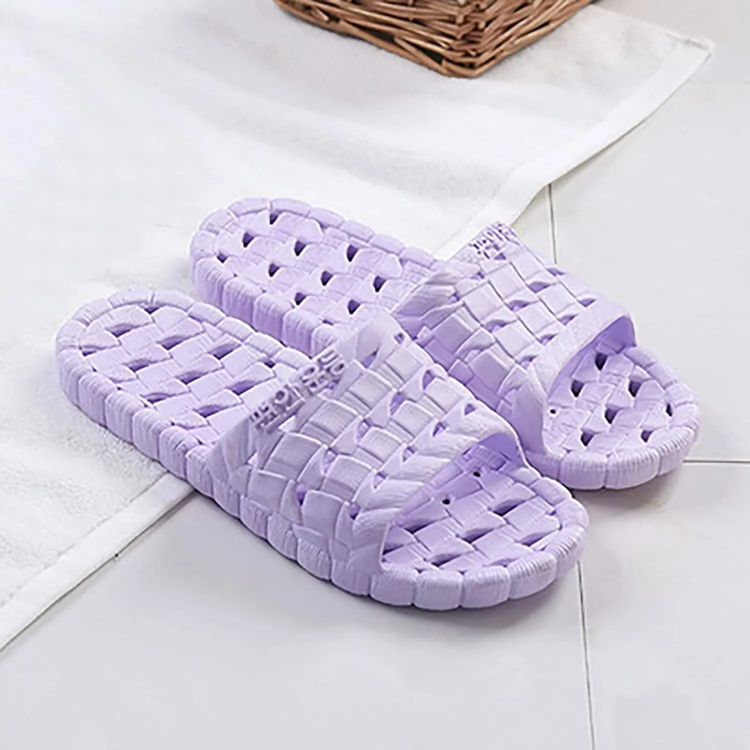 Women's Pillow Slippers Indoor Home Beach Non Slip Sandal Open Toe Shower Shoes Women's Fashion Slippers