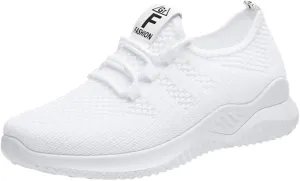 ZSpzx Comfy Sneakers for Women Arch Support Breathable Mesh Knit Air Cushioned Walking Shoes Non Slip Jogging Tennis Sneaker Lightweight Plantar Fasciitis Footwear for Gym Travel Daily Wear